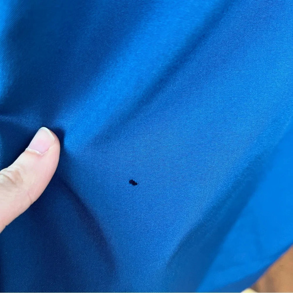 Christian Dior Vintage Tie Wrap Logo Robe Navy Blue One Size Unisex - Picture 4 of 6